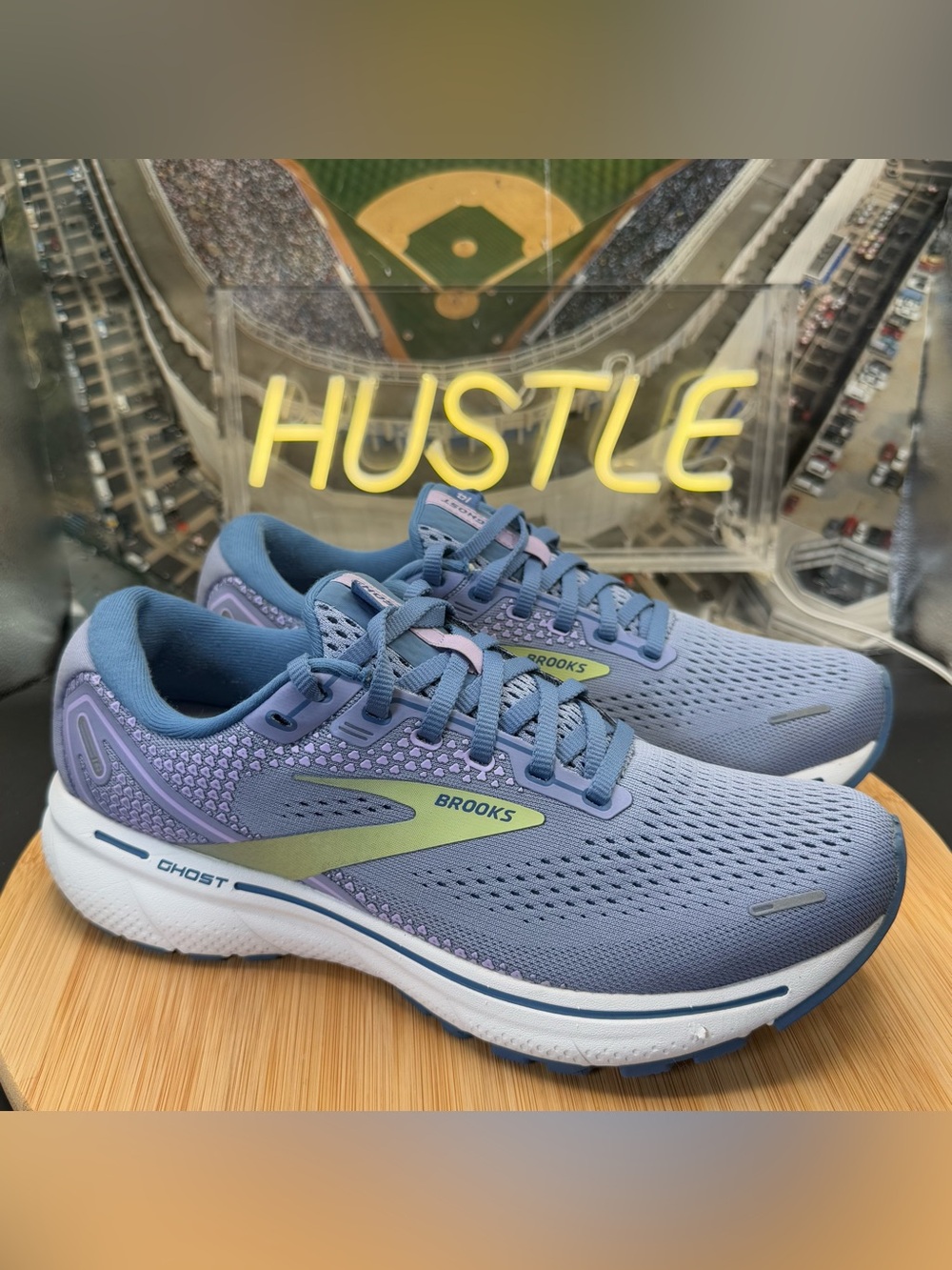 Brooks Ghost 14 Purple Impression/Dutch/Lime Women’s Sz 9(B)